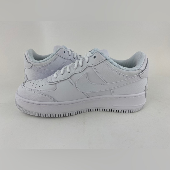 Nike Air Force 1 Shadow Triple White Women's Sneakers Shoes CI0919-100 - Picture 12 of 12